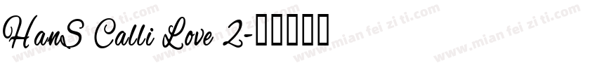 HanS Calli Love 2字体转换